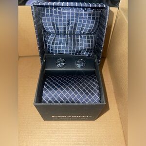 Feraricci Tie, Hanky, & Cufflinks Set